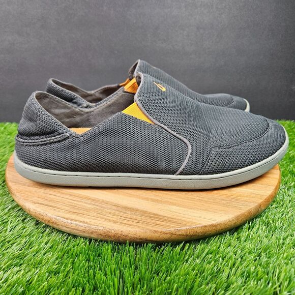 Olukai Nohea Mesh Shoes Mens Size 12 Gray Slip On Casual Comfort 10188-4242 main image 8